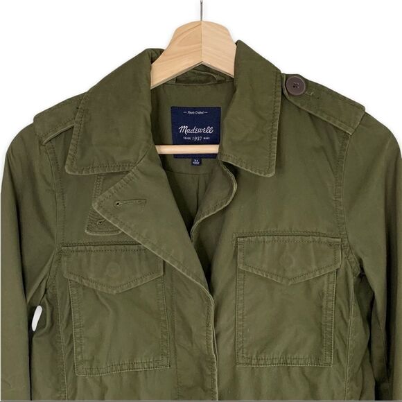 Madewell Outbound Utility Jacket Military Canvas - Picture 2 of 10
